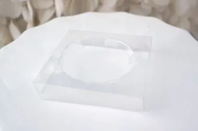 12 Clear Small Take Out Box Cupcake Holder Inserts for 2" Cupcake