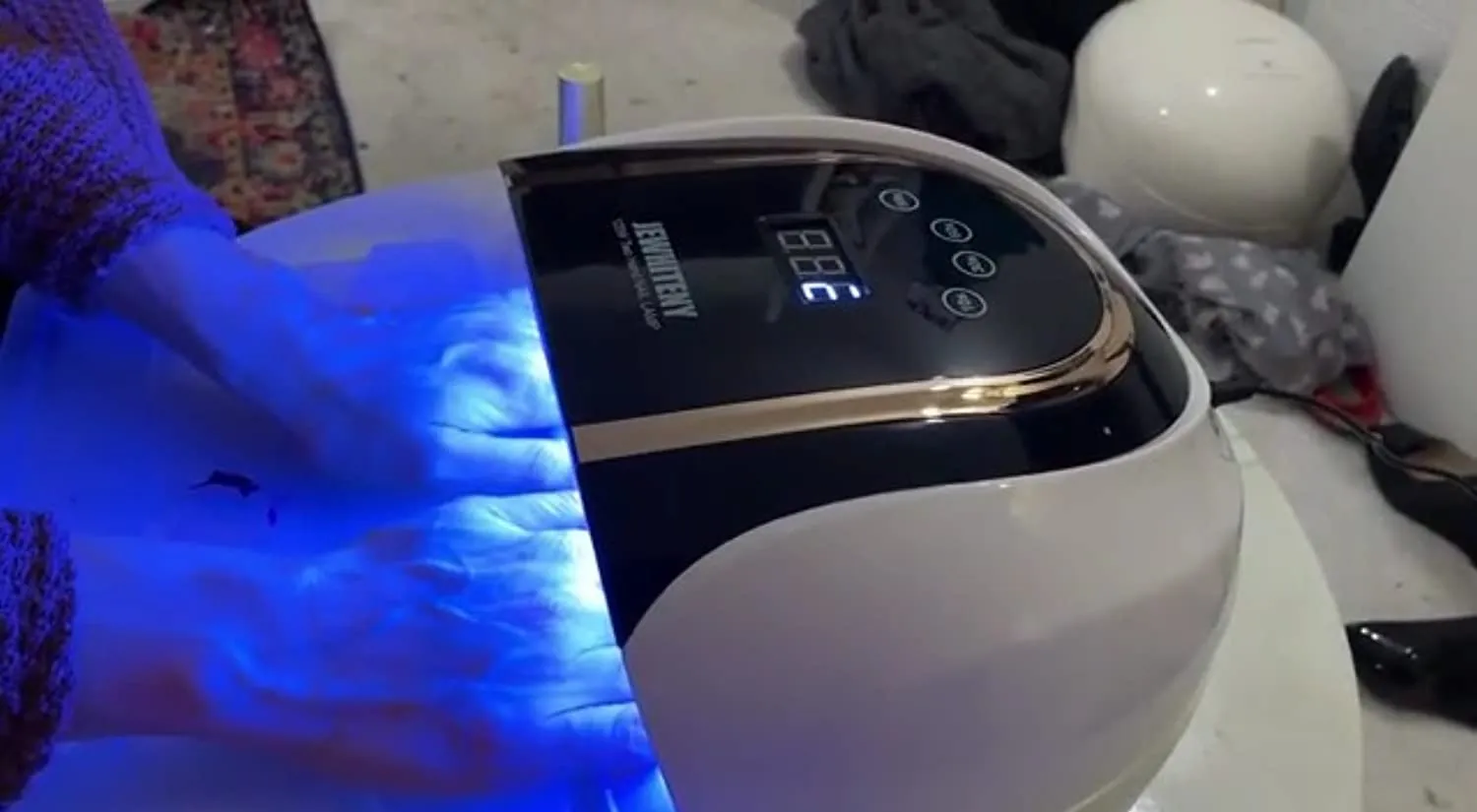 120W UV LED Nail Lamp, Faster Nail Dryer for Gel Polish with 4 Timer Setting, Professional Gel Nail UV Light for Two Hand Curing Lamp with 54 Pcs Light Bead Auto Sensor Nail Machine