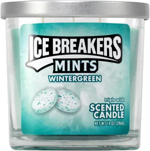 14oz Ice Breakers Mint 3 Wick Candles - (Various Counts)