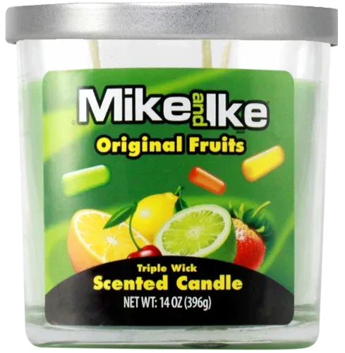 14oz Mike & Ike 3 Wick Candles - Multiple Scents - (Various Counts)