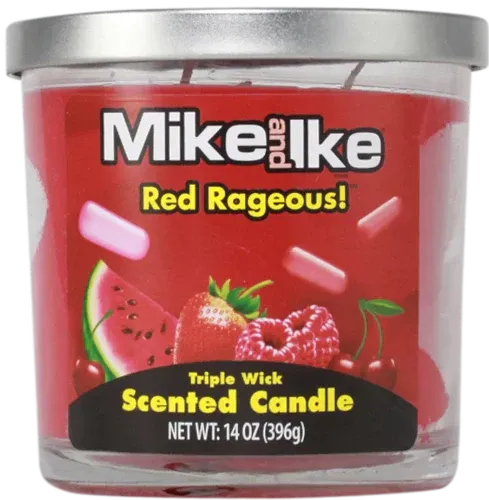 14oz Mike & Ike 3 Wick Candles - Multiple Scents - (Various Counts)