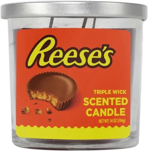 14oz Reese's Peanut Butter Cup 3 Wick Candles - (Various Counts)