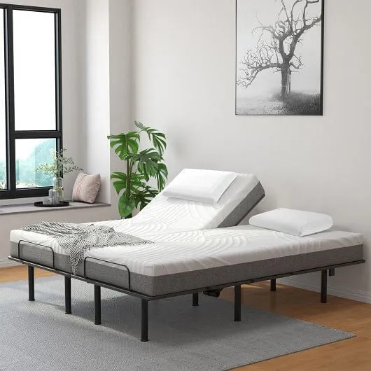 2 Pieces Bamboo Charcoal Memory Foam Pillow for Pain Relief Sleeping - Color: Wh
