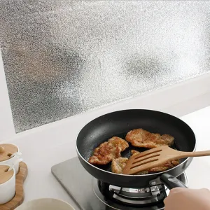 2pcs Kitchen High Temperature Waterproof Aluminum Oil Proof Stickers