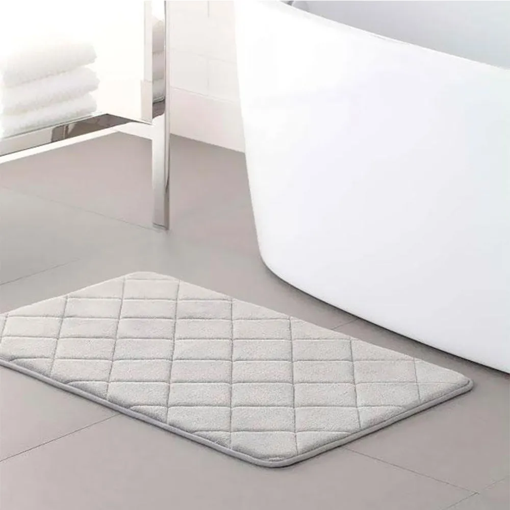 3-Pack : Memory Foam Plush Bath Mat