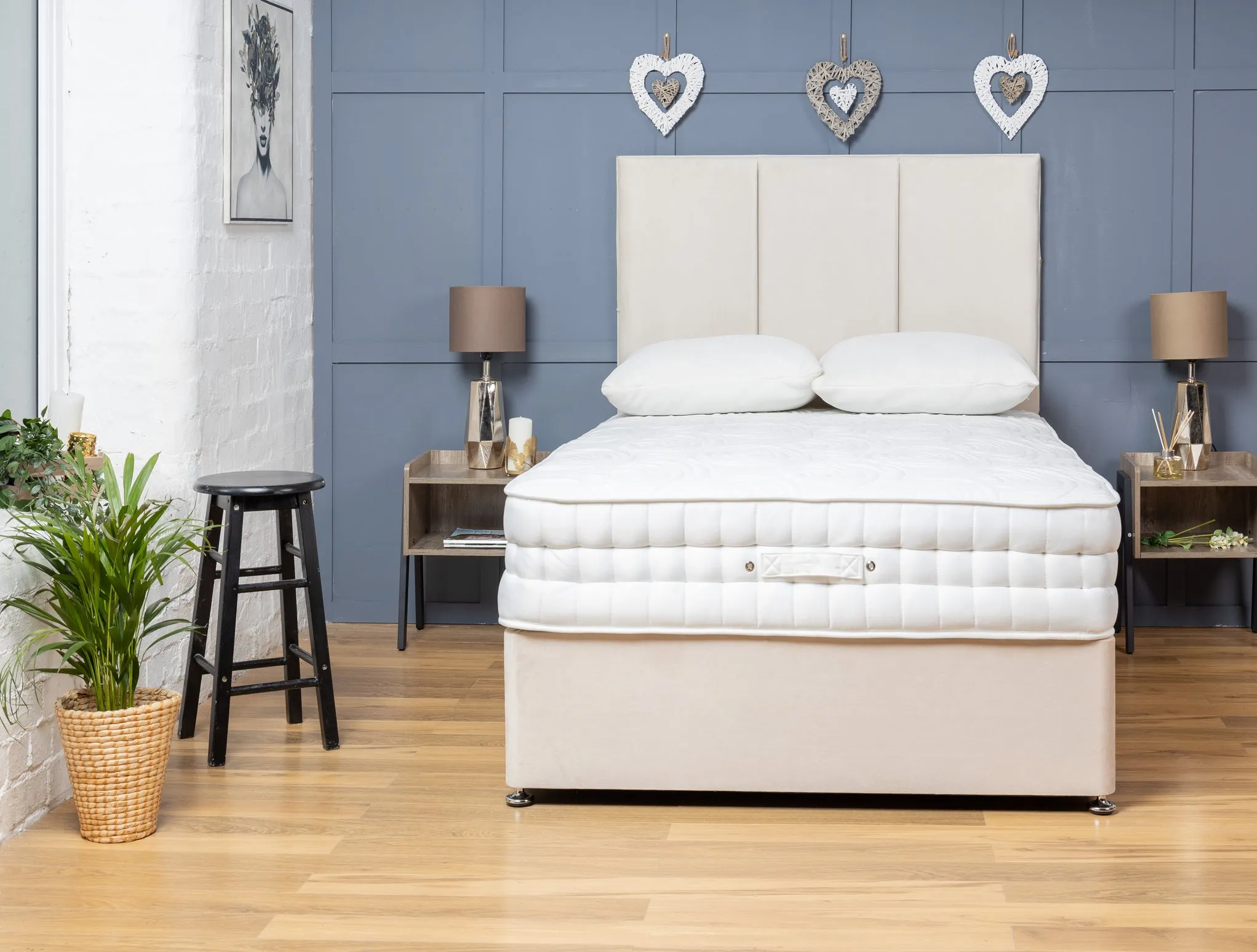 3 Panel Divan Bed Set With Mattress Options