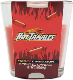 3oz Hot Tamale Candy Candles - Cinnamon Scented - (Various Count)