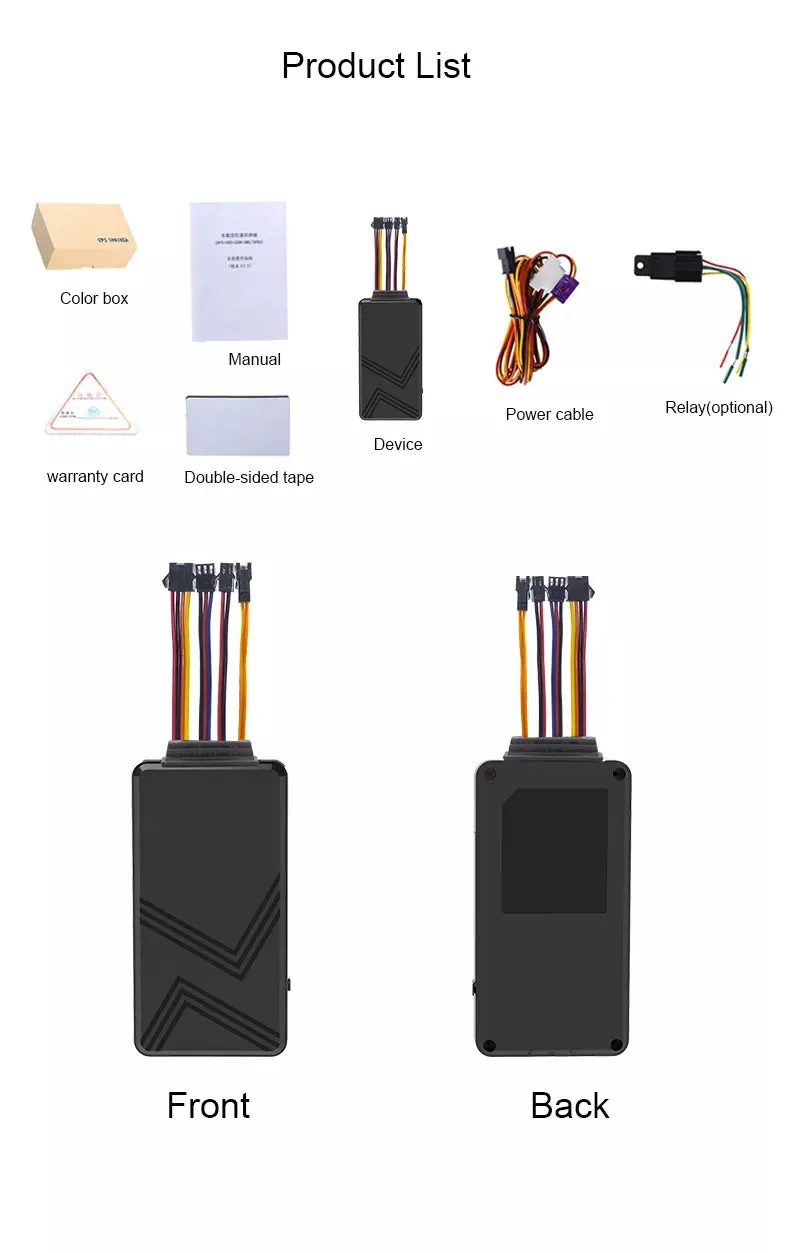 4G GPS Car Tracker Engine Cut Off Real Time Live Tracking SOS Alert Notifications
