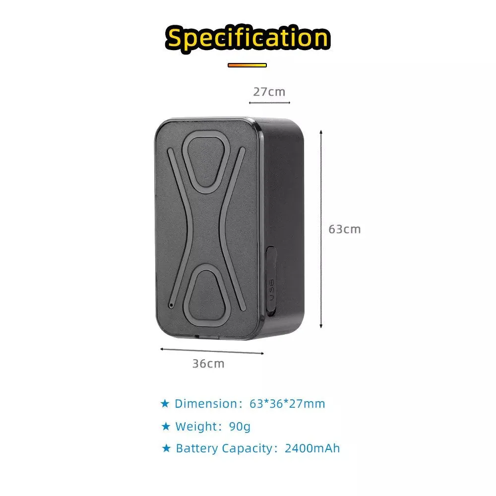 4G GPS Car Tracker Magnetic Waterproof 6 Month Battery Free Smartphone App & UK Sim