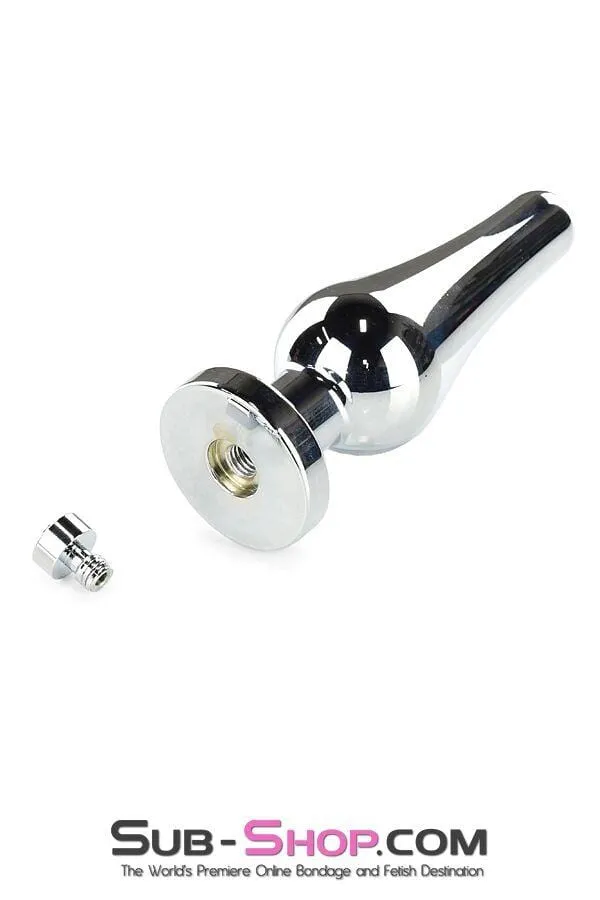 9796M-SIS      Sissy Submissive Electro-Stim Classic Tapered Steel Butt Plug