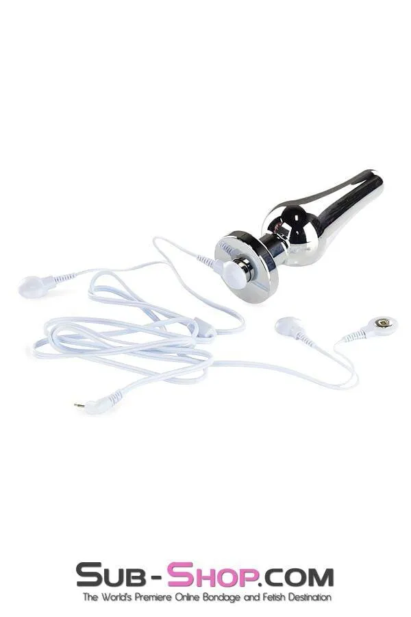 9796M-SIS      Sissy Submissive Electro-Stim Classic Tapered Steel Butt Plug