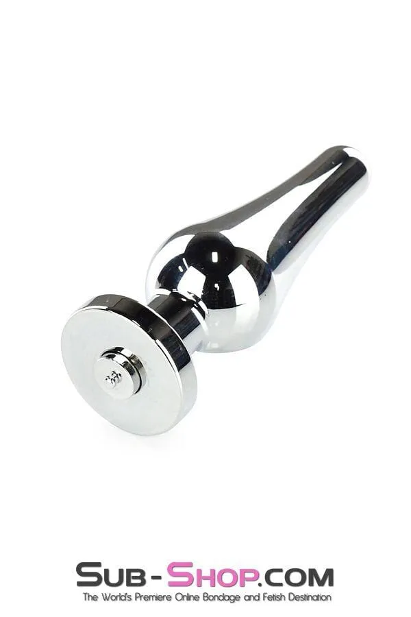 9796M-SIS      Sissy Submissive Electro-Stim Classic Tapered Steel Butt Plug