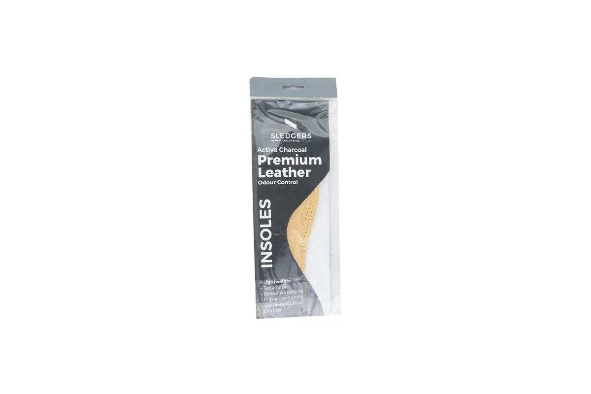 Active Charcoal Premium Leather Insole
