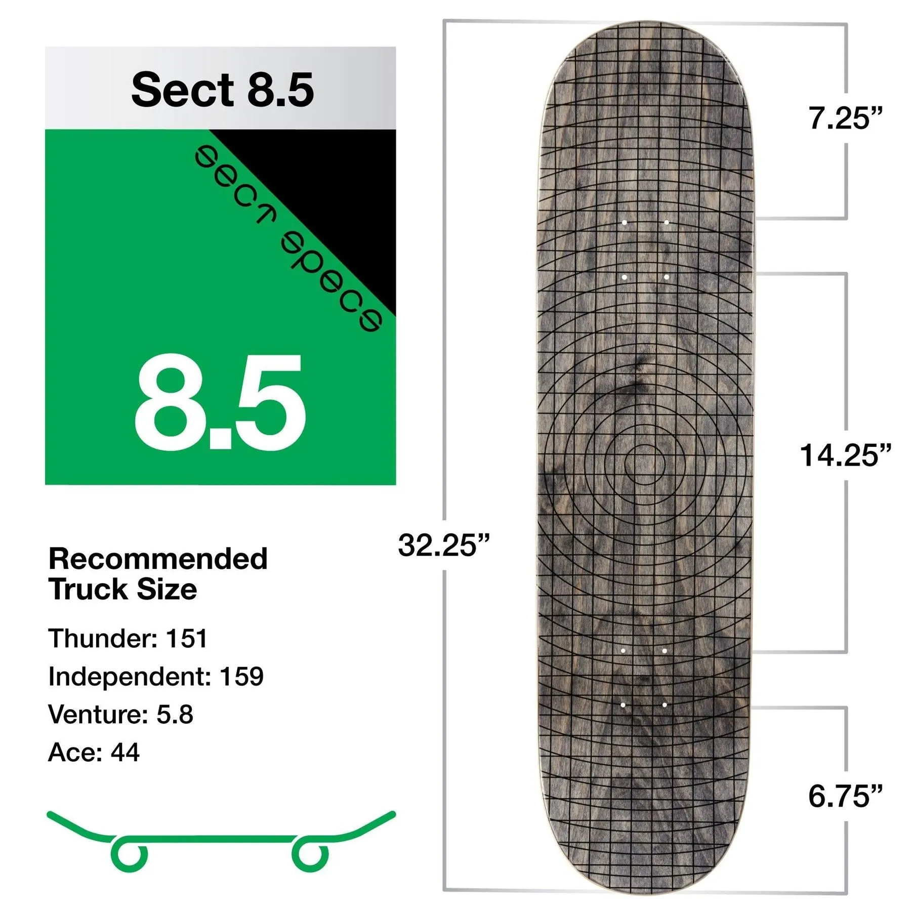 Alien Workshop Visitor Reality PLEXI LAM Skateboard Deck Multi 8.5''