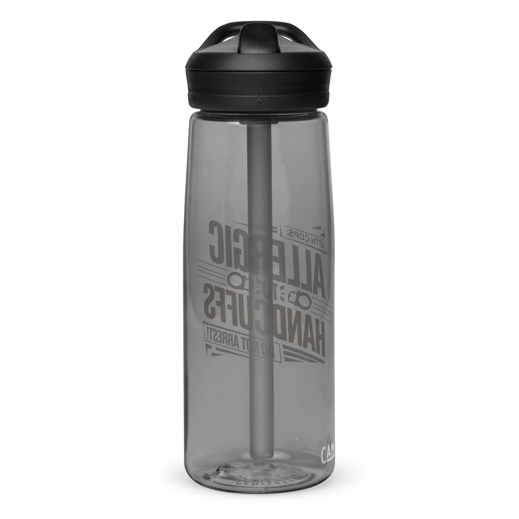 Allergic to Handcuffs Sports Water Bottle – Do Not Arrest!