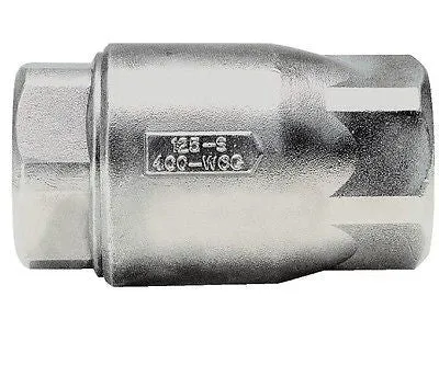 Apollo Valves, 1" Stainless Steel Ball-Cone, In Line Check Valve.
