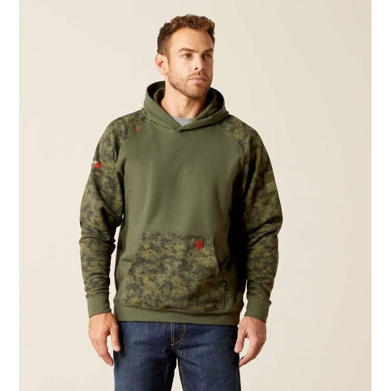 Ariat Men's Flame Resistant DuraStretch Patriot Flame Resist Hoodie Camo - 10051974