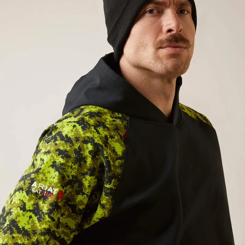 Ariat Men's Flame Resistant DuraStretch Patriot Workwear Hoodie Black - 10046610