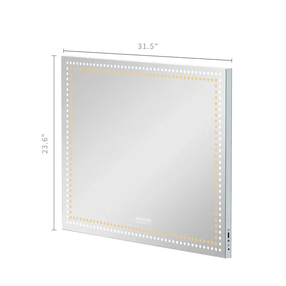 Audrey Hollywood Vanity Mirror with LED Lights and Bluetooth Speaker