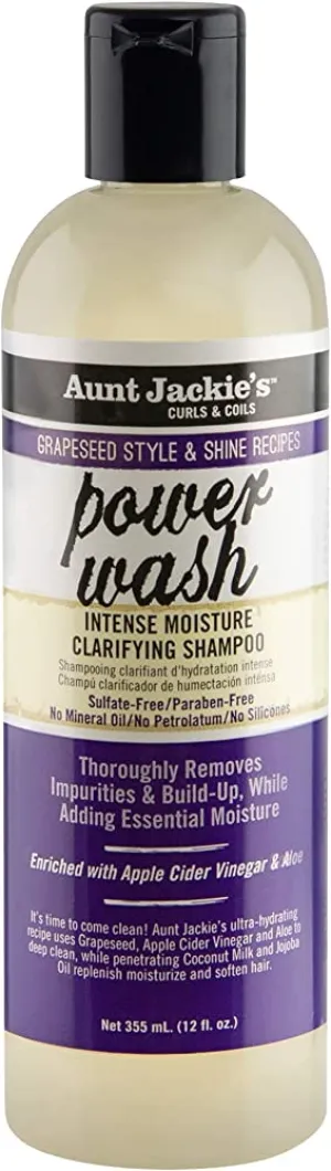Aunt Jackie's Power Wash Intense Moisture Clarifying Shampoo