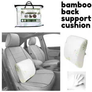 BAMBOO BACK SUPPORT PILLOW! Perfect for: Office Chairs - Sofa - Cars & Trucks - and more... Comfort and support for all day relief.