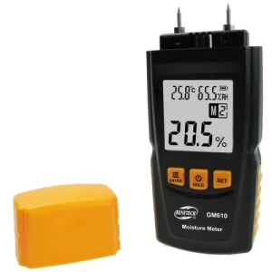 BENETECH GM610 Digital Wood Moisture Meter Black