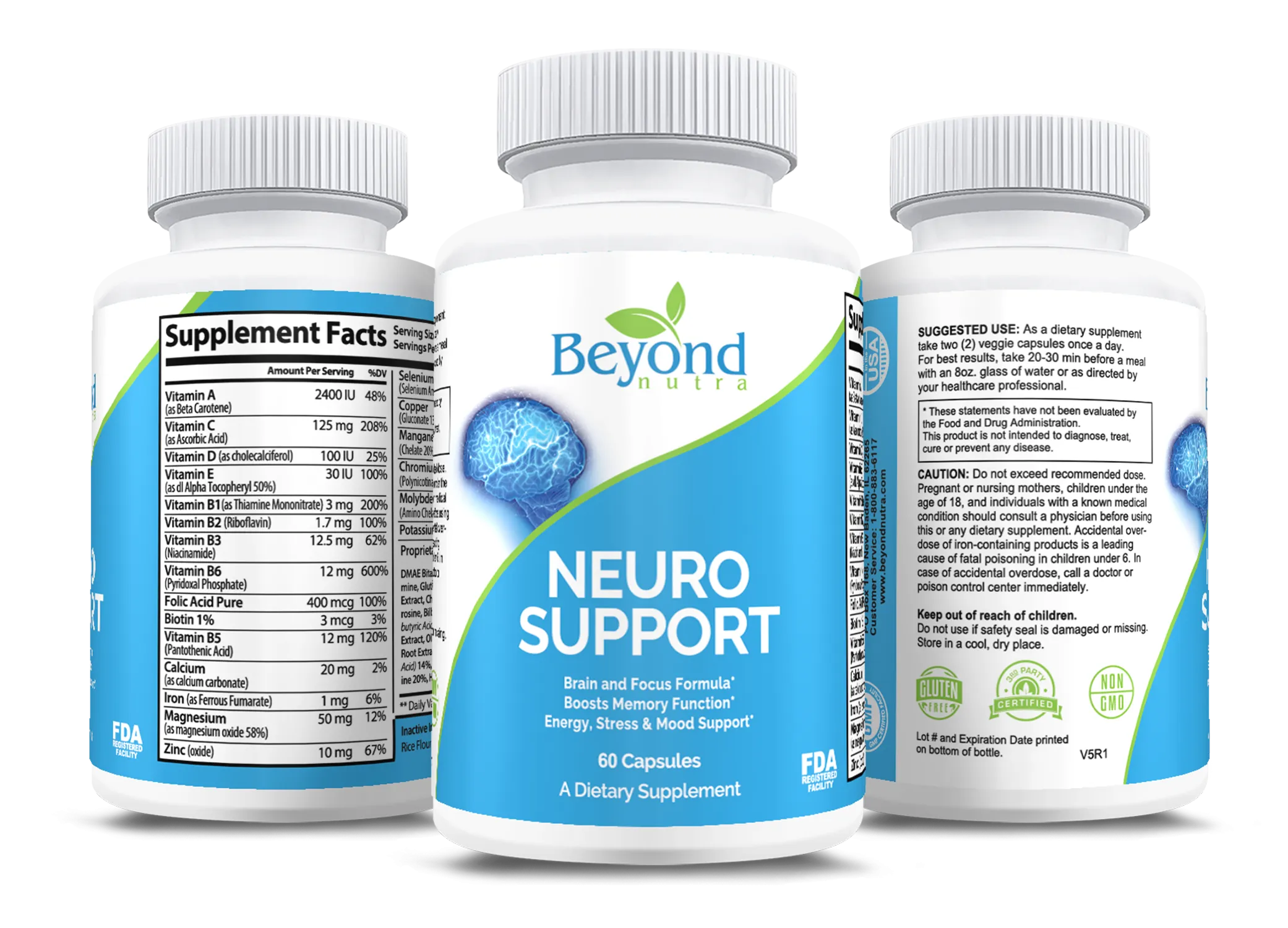 Beyond Nutra - Neuro Plus Brain & Focus Capsules