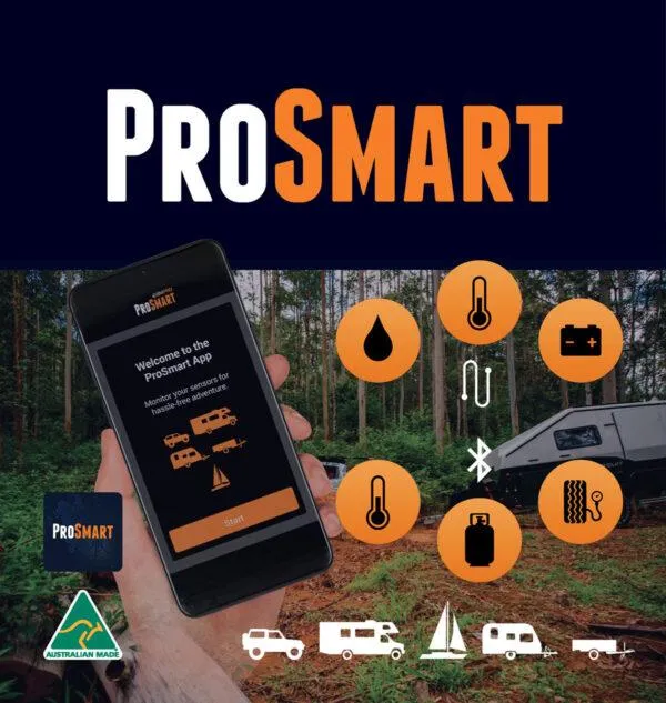 BMPRO Prosmart Sensor Monitor with App - Standard - 2 Wheel Sensors