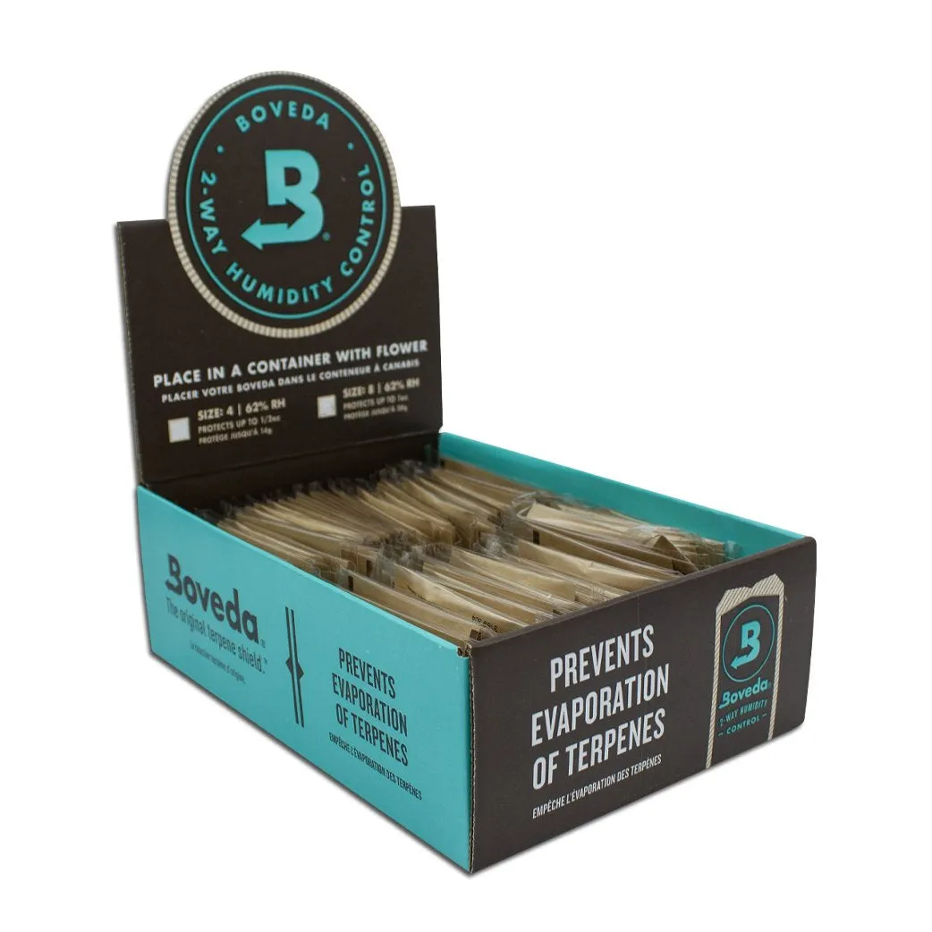 Boveda 62% Humidity Pack Small 8 Gram (10 Count, 50 Count or 100 Count Display)