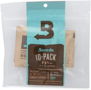 Boveda 72% Humidity Pack Small 8 Gram (10 Count, 50 Count or 100 Count Display)