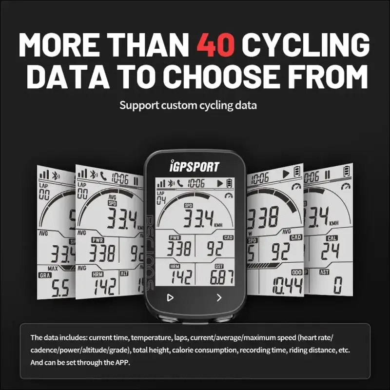 Bsc100s bicycle gps speedometer - wireless stopwatch, cycling odometer