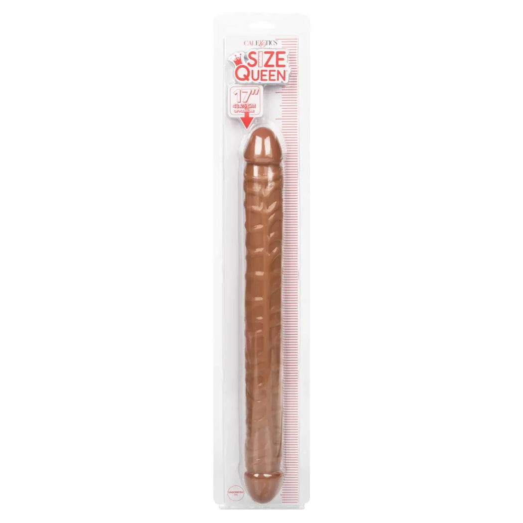 CalExotics Size Queen 17" Double-Ended Dildo
