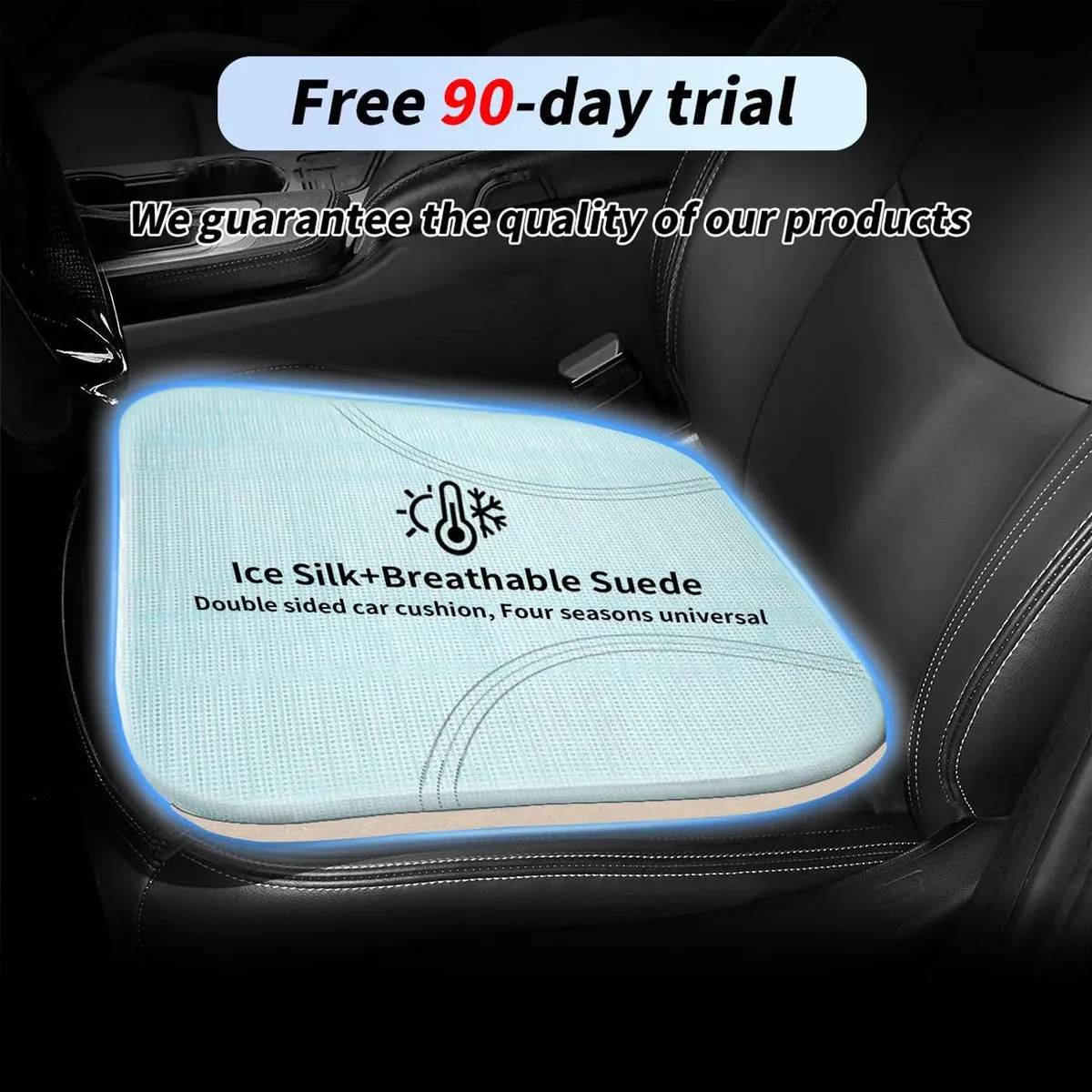 Car Seat Cushion, Custom Fit For Your Cars, Car Memory Foam Seat Cushion, Heightening Seat Cushion, Seat Cushion for Car and Office Chair AC19999