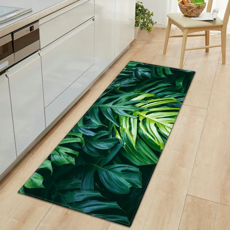 CarpetnRug Kitchen Doormat 3D Green Grass Bamboo Print Floor Mat Hallway Living Room Balcony Bath Mat Non Slip Area Rugs Bathroom  Carpet