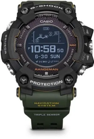 CASIO G-SHOCK 2018 Rangeman Green GPS Navigation Solar Assisted Watch - GPR-B1000-1BDR
