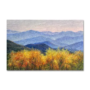 Chestnut Ridge Overlook 28X42 Oil On Aluminum Leaf
