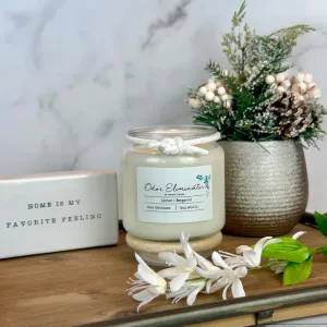Citrus Lemon   Bergamot 16oz Odor Eliminating Candle