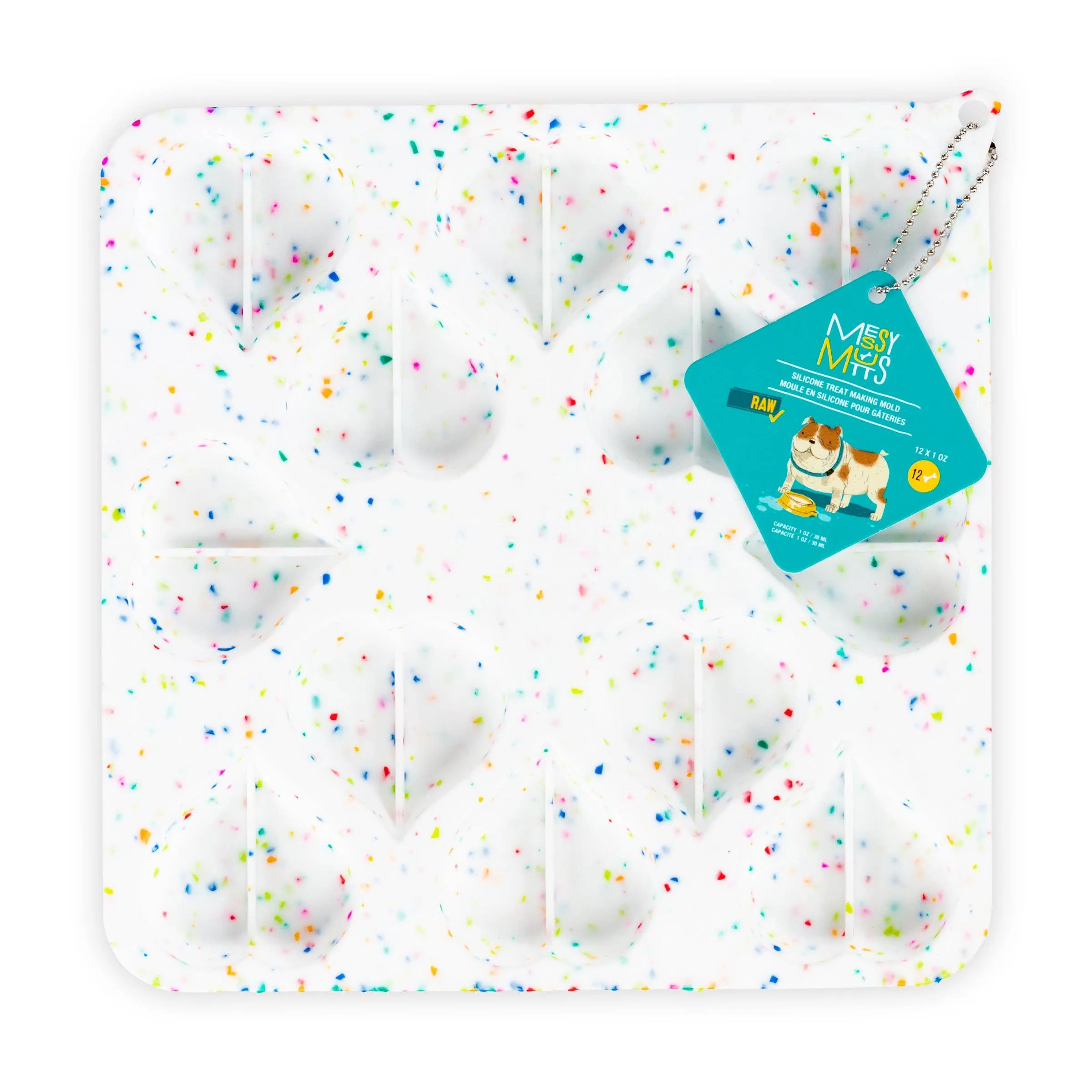 Confetti Heart Shape Silicone Bake and Freeze Treat Maker