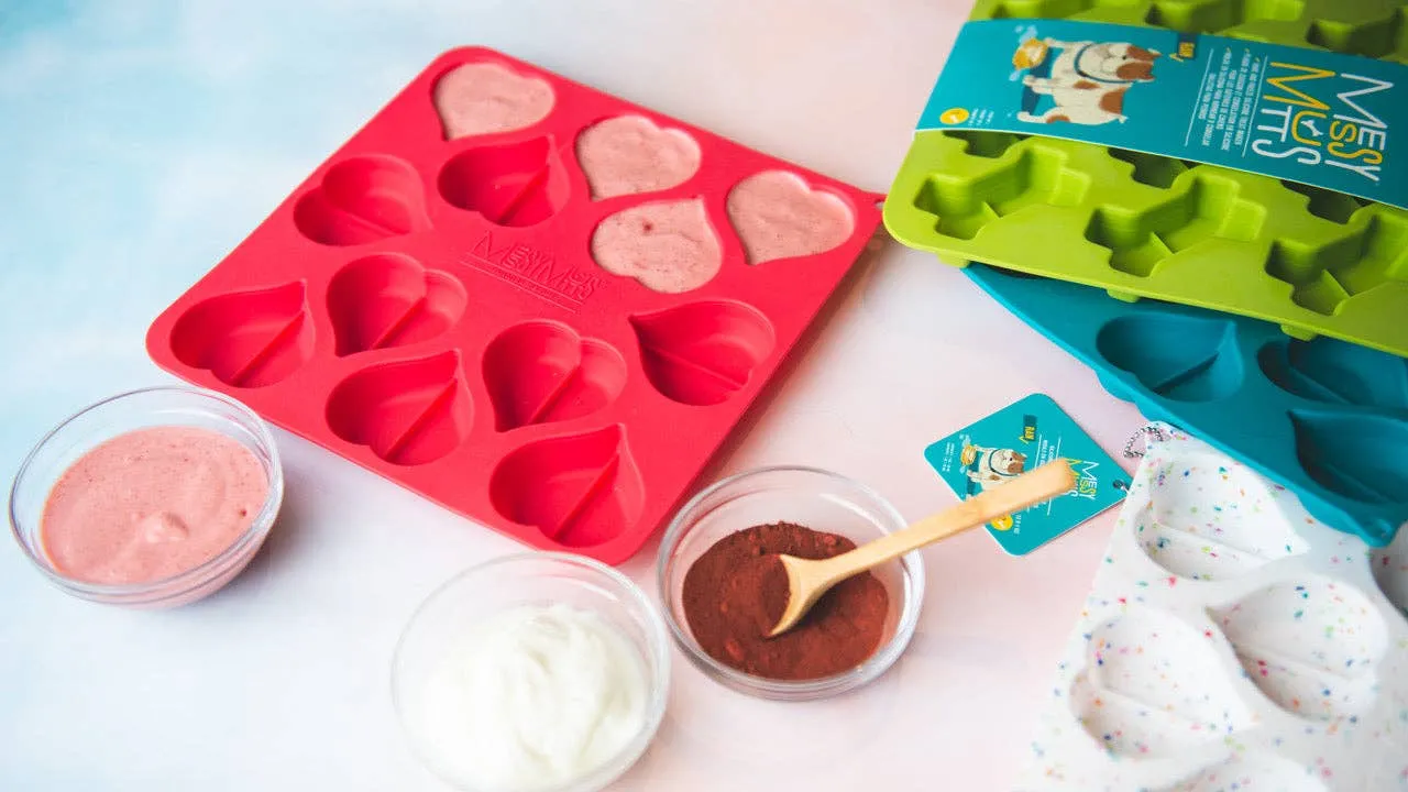 Confetti Heart Shape Silicone Bake and Freeze Treat Maker