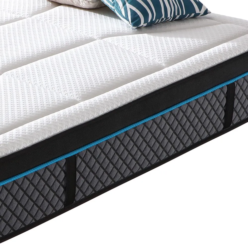 Coolmax Memory Foam 6 Zone Pocket Coil Soft Firmness Mattress