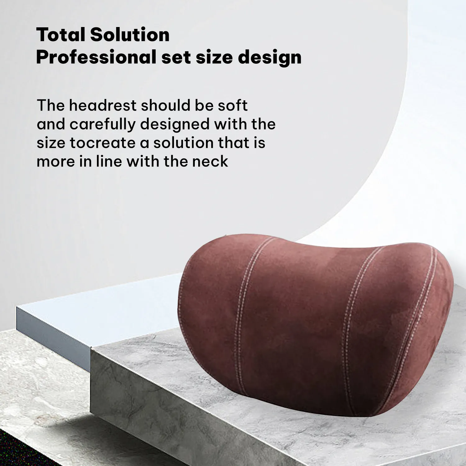 Custom Text For Car Headrest (2 PCS), Compatible with All Cars, 2023 Update Version Premium Memory Foam Car Neck Pillow CA15985