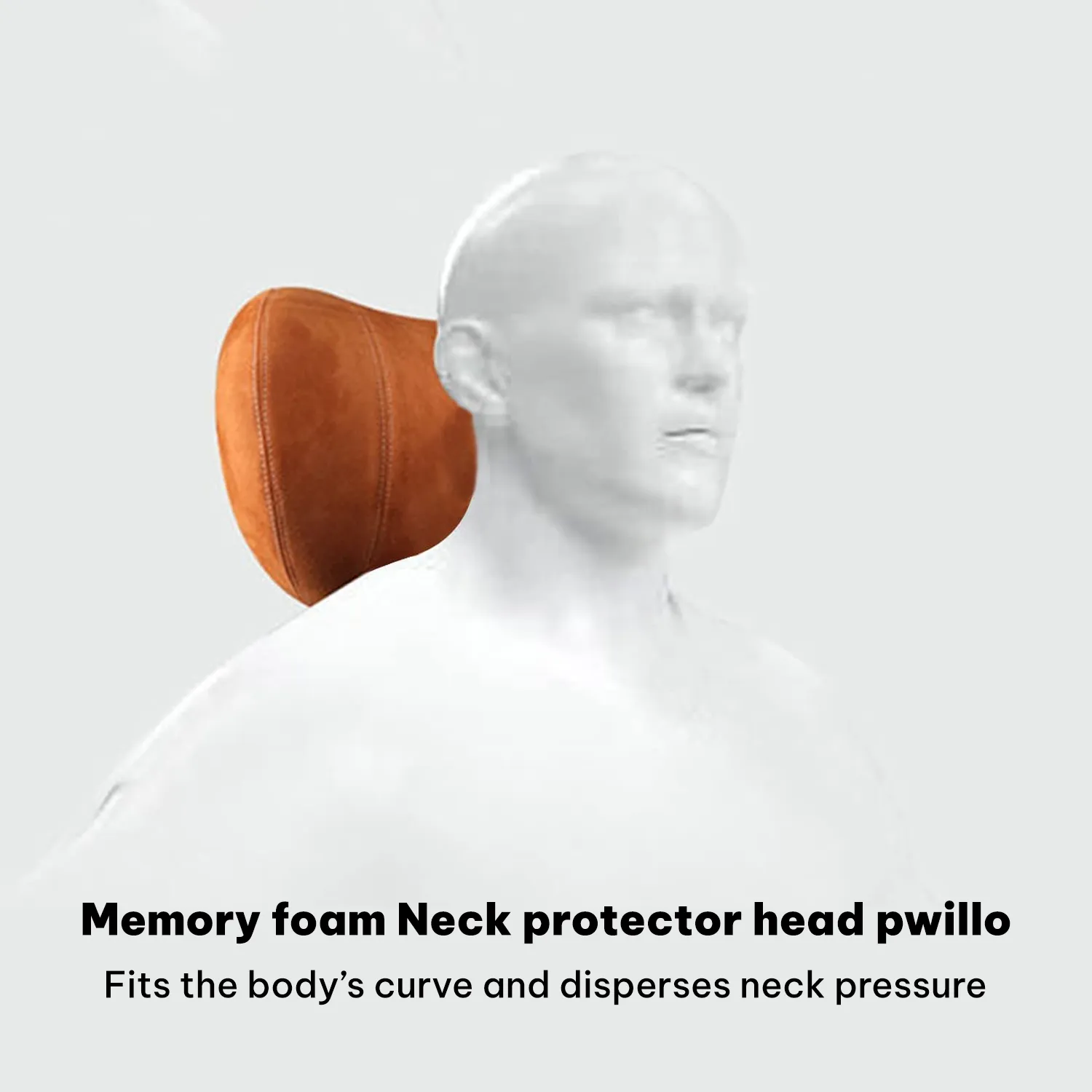 Custom Text For Car Headrest (2 PCS), Compatible with All Cars, 2023 Update Version Premium Memory Foam Car Neck Pillow CA15985