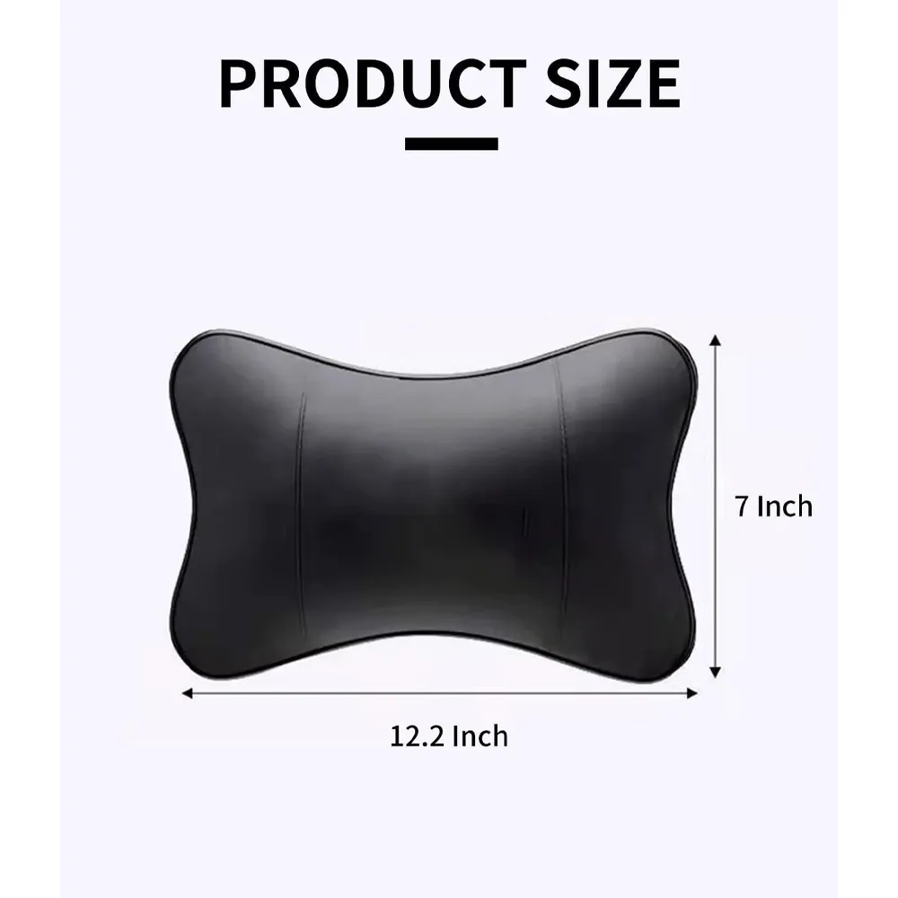 Custom Text For For Thickened Foam Car Neck Pillow, Compatible with All Cars, Soft Leather Headrest (2 Pieces) for Driving Home Office LR13990