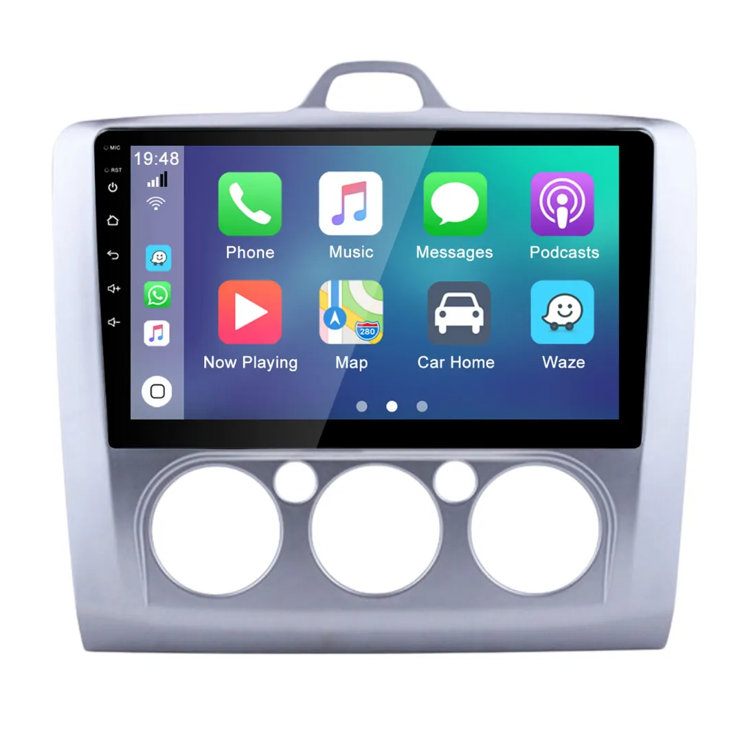 Daiko Car Stereo Carplay Android Auto For Ford Focus 2004-2012 Manual AC