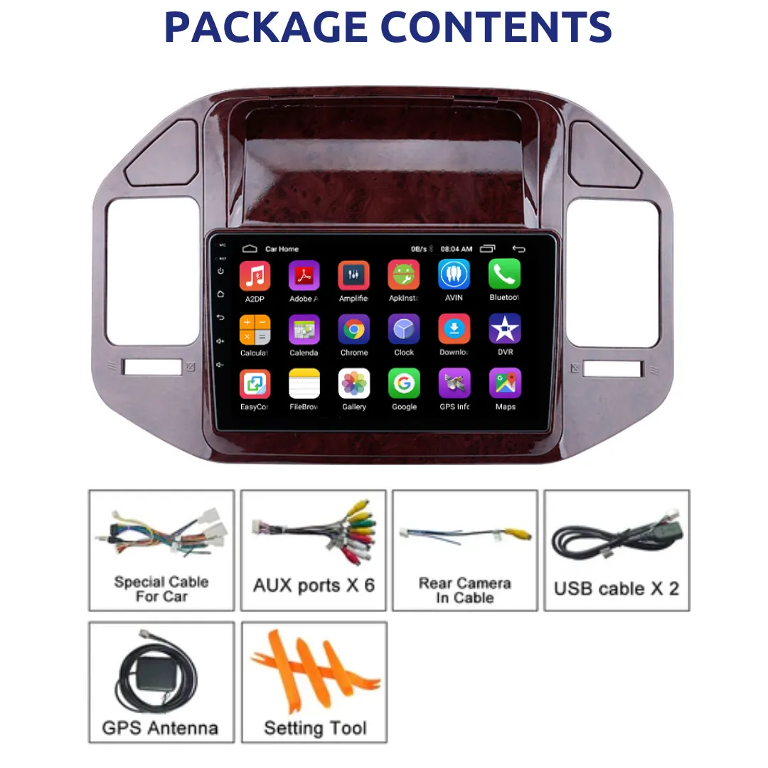 Daiko Car Stereo Carplay Android Auto For Mitsubishi V73 Pajero 2004-2011