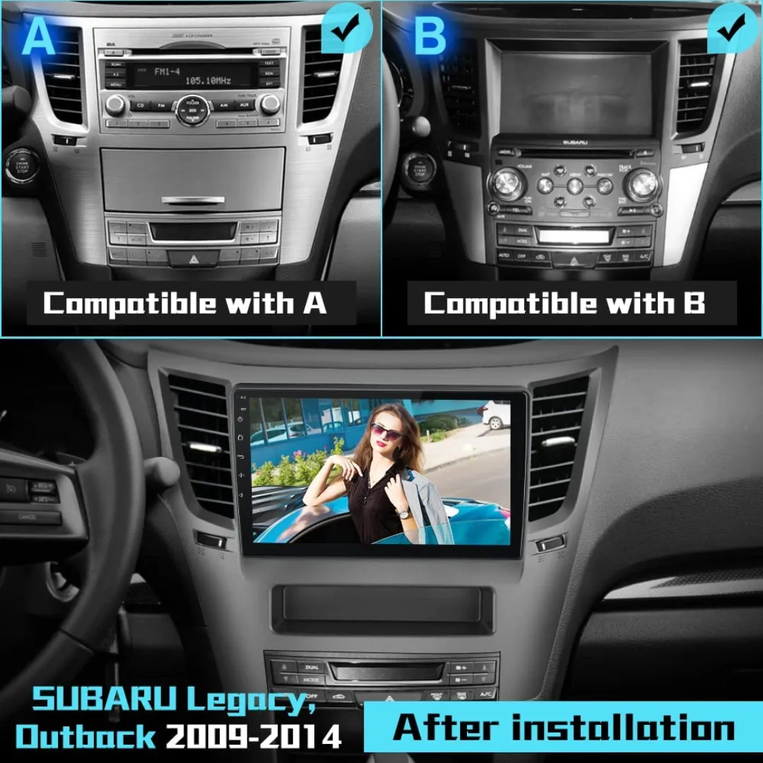 Daiko Car Stereo Carplay Android Auto For Subaru Outback Legacy 2009-2014