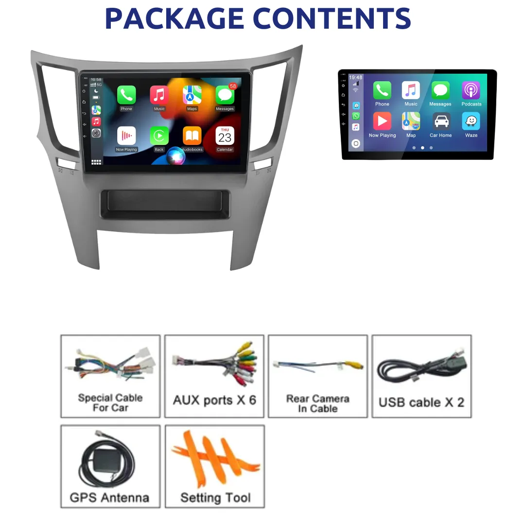 Daiko Car Stereo Carplay Android Auto For Subaru Outback Legacy 2009-2014