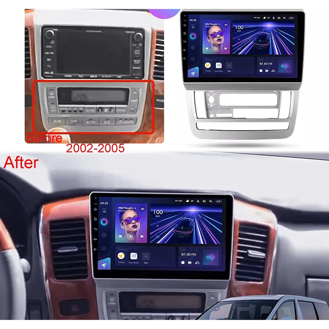 Daiko Car Stereo Carplay Android Auto For Toyota Alphard Vellfire 2002-2005