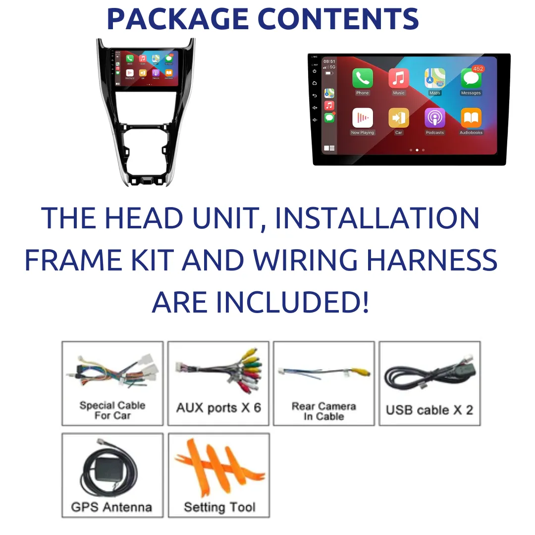 Daiko Car Stereo For Toyota Harrier 2015-2020 Wireless Carplay Android Auto