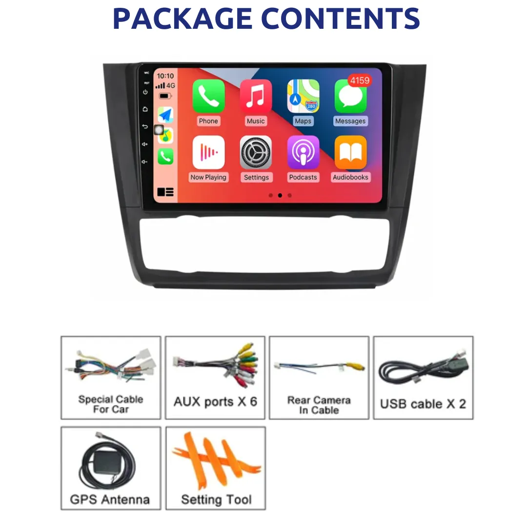 Daiko Car Stereo Wireless Carplay Android Auto For BMW 1-Series E81 E82 E87 E88